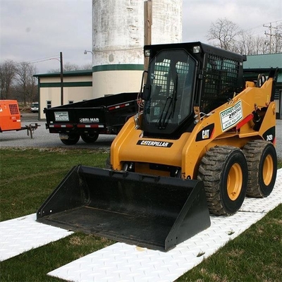 4ft. W X 8ft. L Diamond Plate Tread Design HDPE Grondbescherming Mats Clear