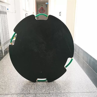 Zwart Rond HDPE de Kraanbalkstootkussen van Jack Foot Plate Plastic Crane voor Mobiele Kranen