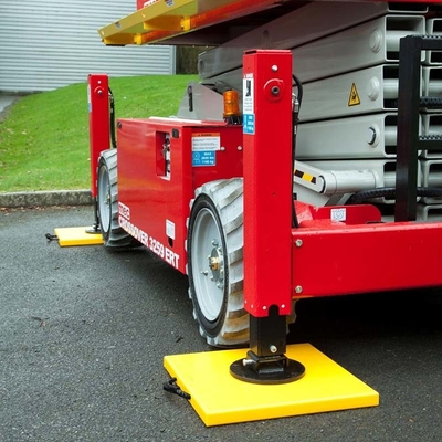 Hoog - HDPE van de Pompcrane outrigger pads van het dichtheidspolyethyleen Plastic Aanhangwagen Jack Plate