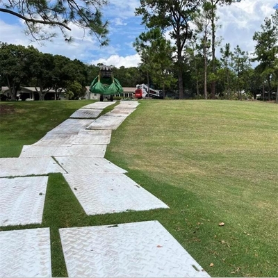 HDPE Plastic het Bedekken Mats Temporary Road Mats For Regenachtige Seizoensubstraten
