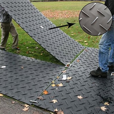4X8ft Antislip Lichtgewicht Plastic Tijdelijke de Mattenhdpe van de Grondbescherming Moerasmatten