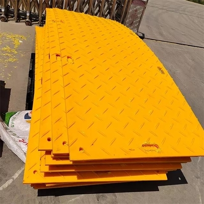 4X8 HDPE van het voeten Draagbare Slijtvaste Plastic Blad Tijdelijke Toegangswegmatten