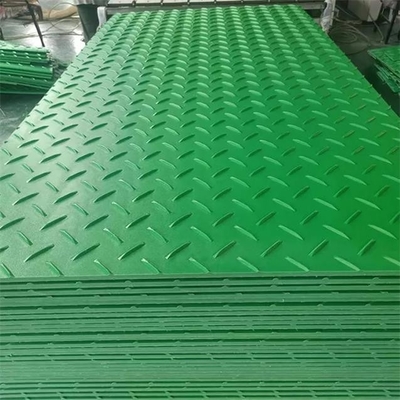 Het duurzame Groene Plastic HDPE Moeras Mat For Excavators Construction van Grondwegen