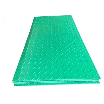 Het duurzame Groene Plastic HDPE Moeras Mat For Excavators Construction van Grondwegen