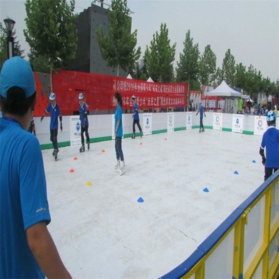 Openlucht de Schaatsende Pistecomités van het Binnenplaats Witte Mobiele UHMWPE Synthetische Ijshockey
