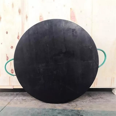 Schokbestendige Mobiele Plastic Ronde HDPE van de Hoekenkraan Kraanbalk Jack Pads