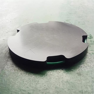 Zwart Rond HDPE de Kraanbalkstootkussen van Jack Foot Plate Plastic Crane voor Mobiele Kranen