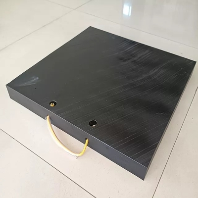 De aangepaste Vierkante Crane Outrigger Pads-HDPE Kraanbalk vult Plastic Verbindingsstukblok op