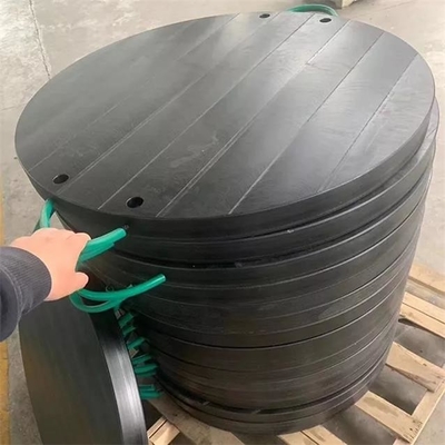 HDPE van de techniek Plastic Zwart Rond Grond Dragend de Kraanbalkstootkussen van de Pompvrachtwagen