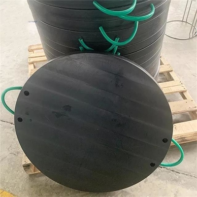 HDPE van de techniek Plastic Zwart Rond Grond Dragend de Kraanbalkstootkussen van de Pompvrachtwagen