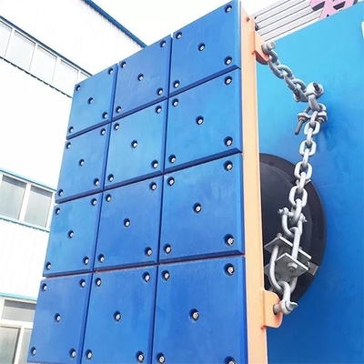 De waterdichte Blauwe Plastic Stootkussens van het het Dokstootkussen van Marine Panel UHMWPE voor Pierstootkussen