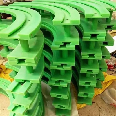 UHMWPE-van de de Strook het Groene Plastic Transportband van de Polyethyleenslijtage Product van de Gidssporen