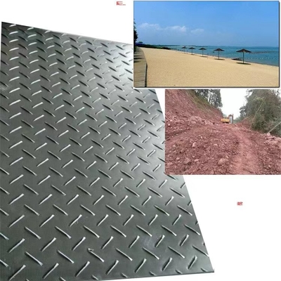 Hdpe Uhmwpe 12.7mm Plastic Ground Protection Mats Plaat voor tijdelijke weg