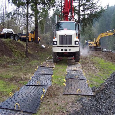 Hdpe Uhmwpe 12.7mm Plastic Ground Protection Mats Plaat voor tijdelijke weg